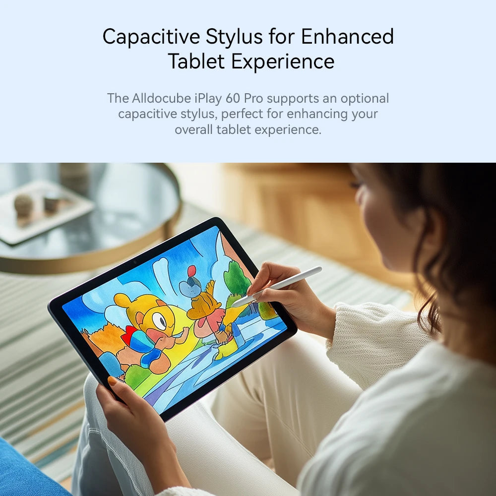 Alldocube iplay 60 pro 11 inch Tablet 6GB+6GB RAM 128GB ROM Android 14 Helio G99 4G LTE+Wi-Fi 90Hz Display 4 Speakers