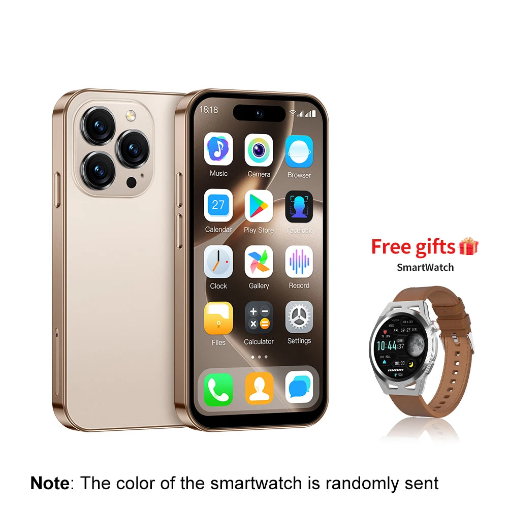 SERVO S16 Mini 4.0" Display Smartphone Android 10.0 3G WCDMA Dual SIM Standby 2GB+16GB Play Store WiFi Cute Cellphone Free Gifts