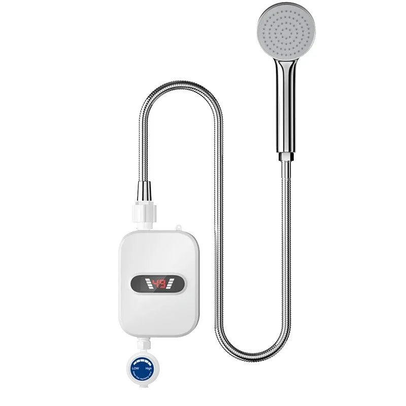 3500W Electric Mini Instant Hot Water Heater Bathroom Faucet Tap Heating 3 Seconds Instant Water Heater Shower Head Set