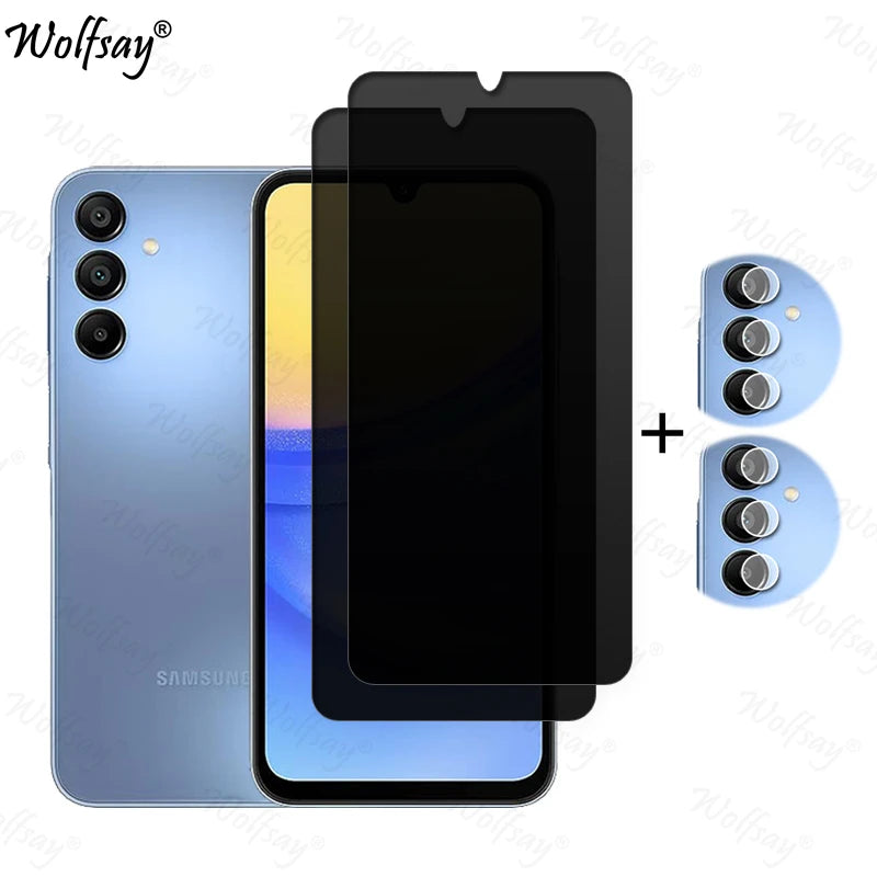 Privacy Screen Protector For Samsung Galaxy A16 5G Anti-Spy Tempered Glass Samsung A16 5G Camera Glass For Samsung A16 5G Glass