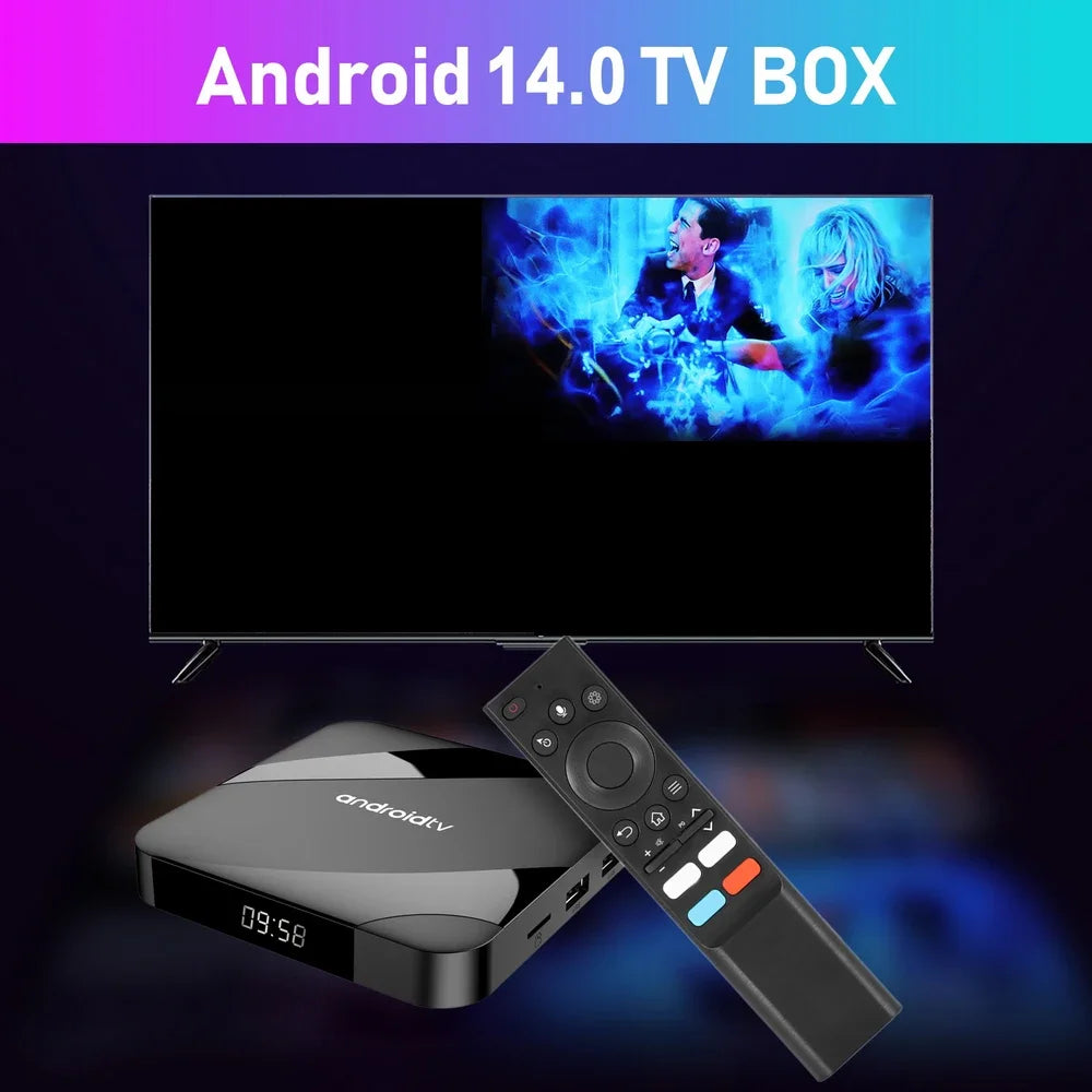 TV98 ATV W2 TV Box Android 14 TV98 ATV Amlogic S905W2 iptv 5G Dual Wifi 8K 4K Media Player Voice Remote PK TV98 PRO Set Top Box