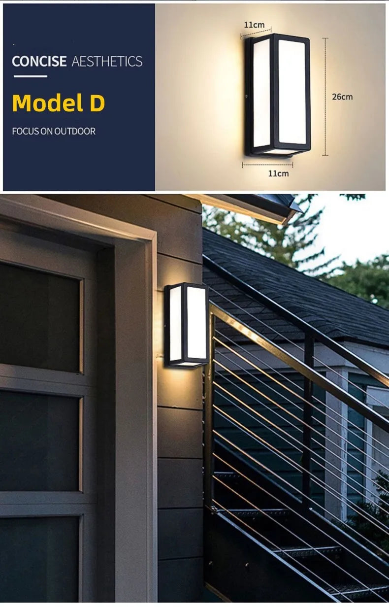 Extra Large LED outdoor lights waterproof IP65 Motion Sensor light led outdoor wall light outdoor lighting outdoor wall lamp