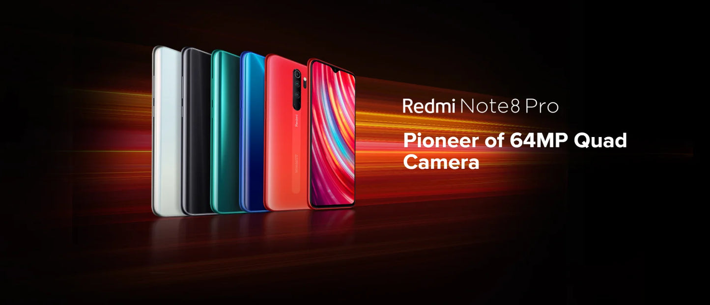 Xiaomi Redmi Note 8 Pro smartphone Global ROM Smartphone Helio G90T 4500mAh 64MP 6G+128G 8+128G used phone