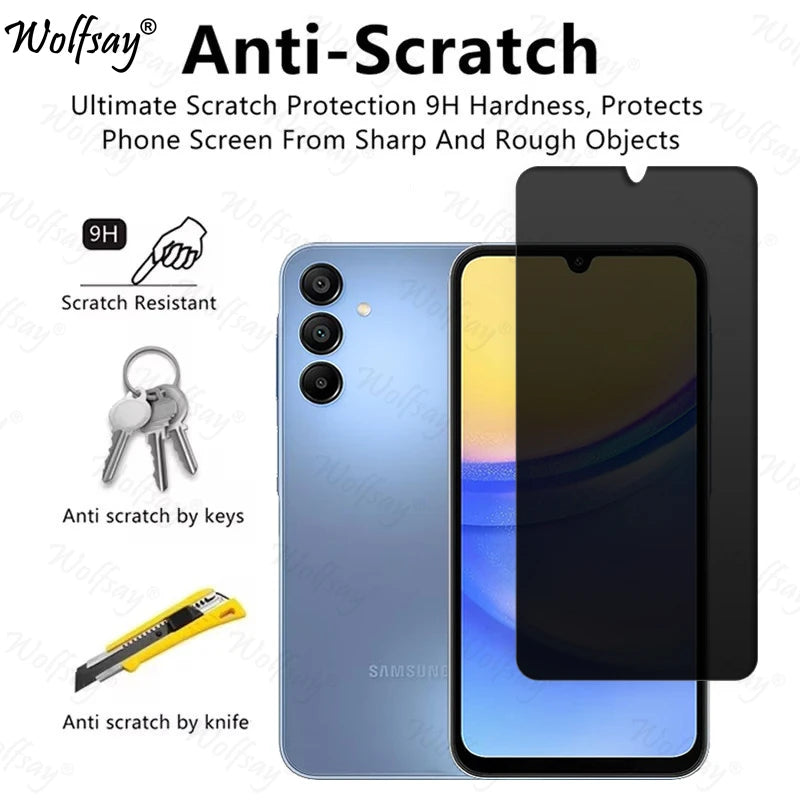 Privacy Screen Protector For Samsung Galaxy A16 5G Anti-Spy Tempered Glass Samsung A16 5G Camera Glass For Samsung A16 5G Glass