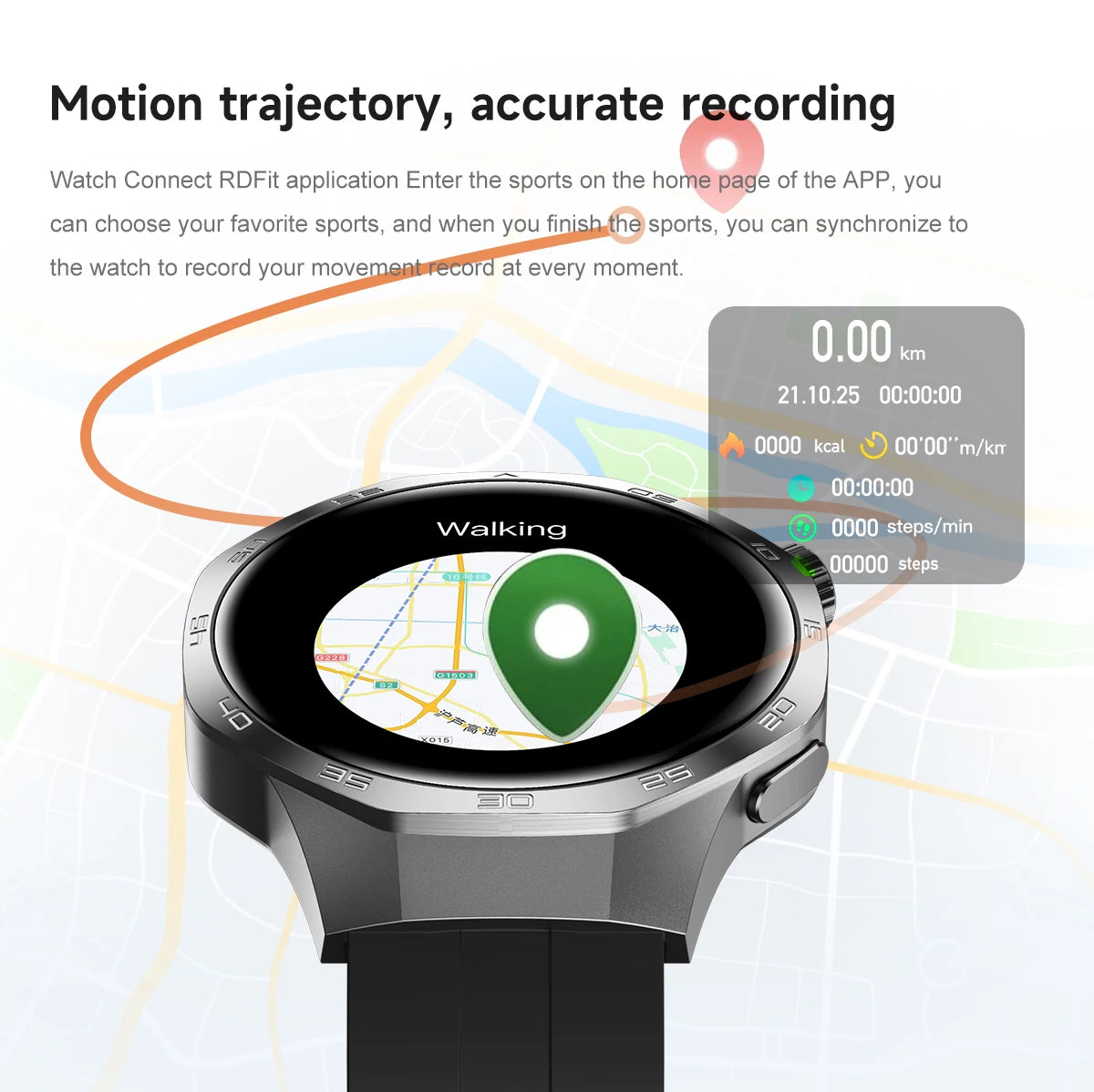 New Smartwatch For Huawei GT5 Men Outdoor Sports Compass Bluetooth Talk NFC Heart Rate GPS Track Weather Waterproof Smart watch
