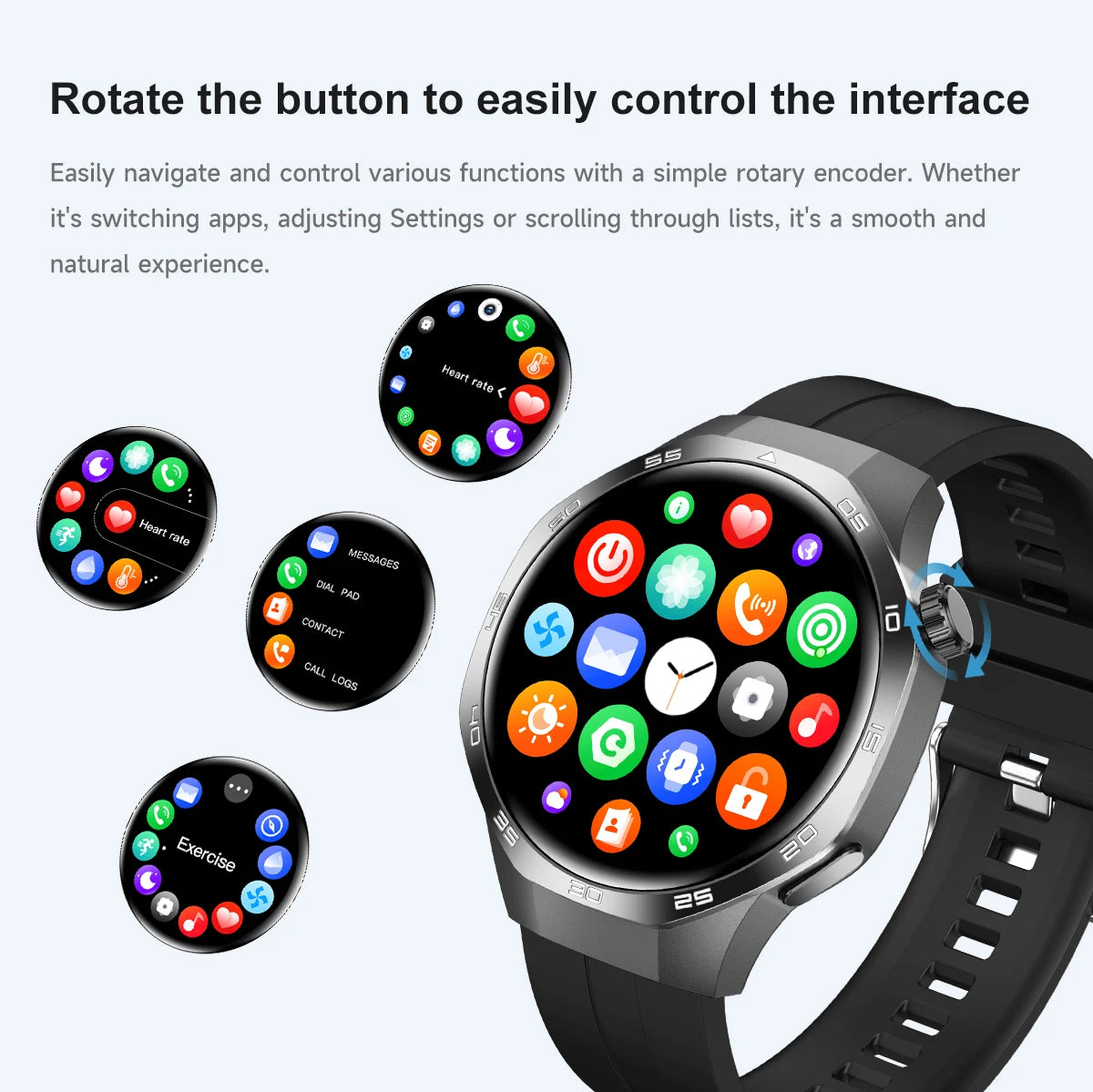 New Smartwatch For Huawei GT5 Men Outdoor Sports Compass Bluetooth Talk NFC Heart Rate GPS Track Weather Waterproof Smart watch