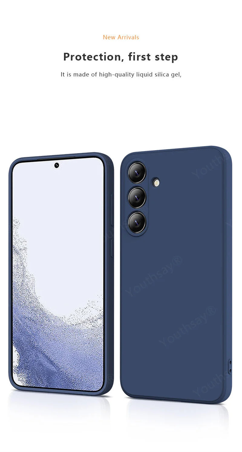 For Samsung Galaxy A36 Case Cover Samsung Galaxy A36 A06 A16 A15 A35 Funda Coque Soft Original Liquid Silicone Case Samsung A36