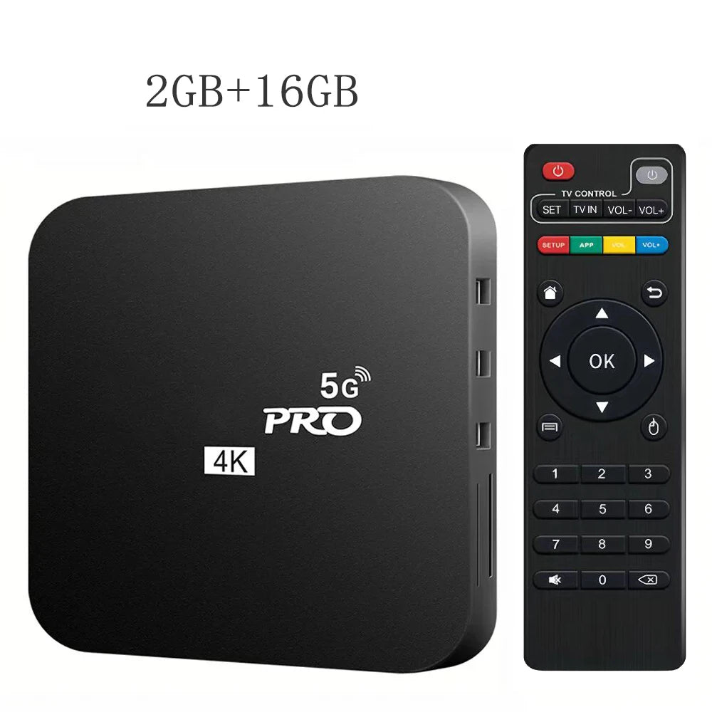 Global Version 2024 Android 10 Smart TV Box Home Theater TV Set-top Box 4K HDR10 2.4G WIFI YouTube Streaming Media Player