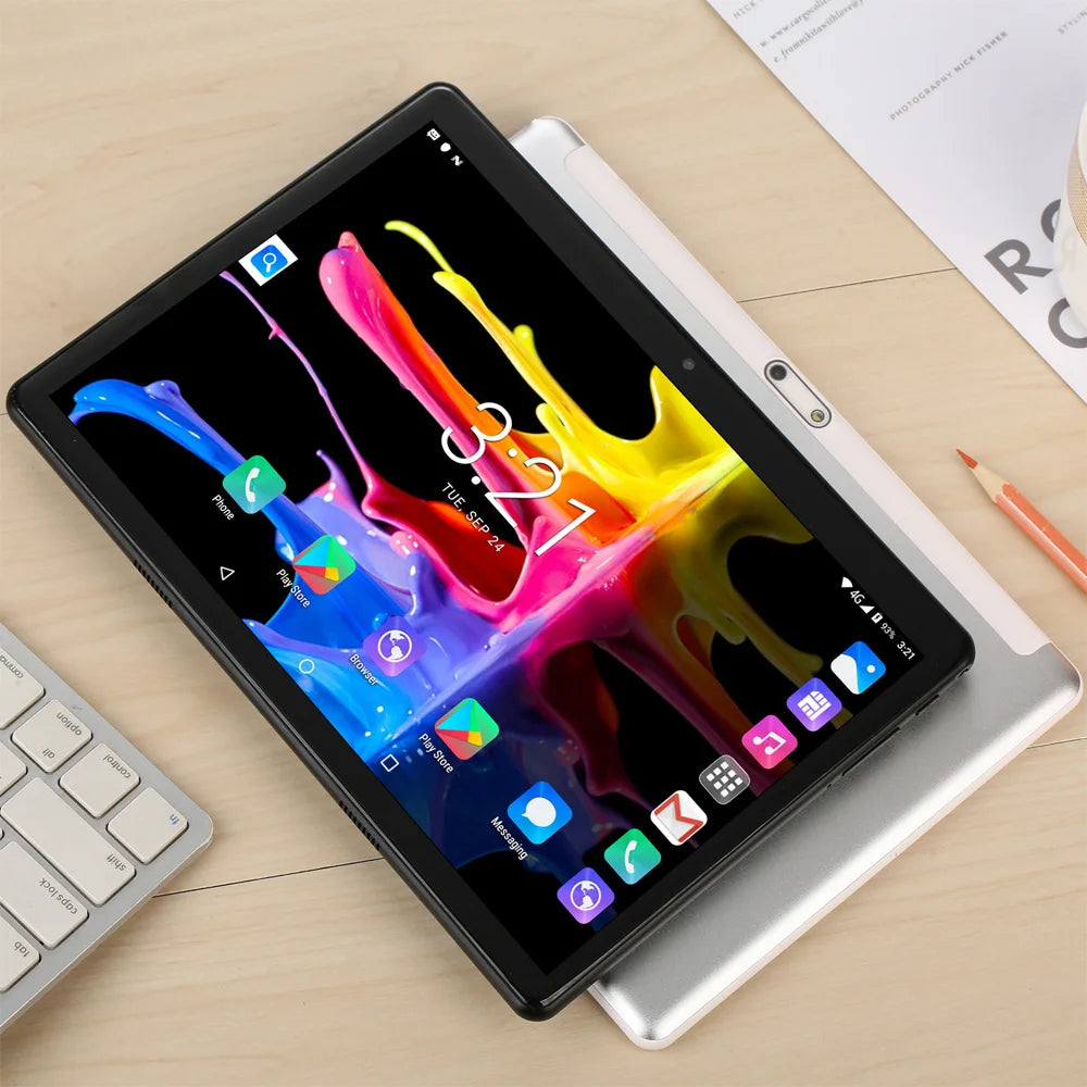 New 10.1 Inch Global Version Tablet Pc Octa Core Google Play 3G Phone Call Dual SIM Card WiFi Bluetooth 4GB RAM 64GB ROM Tablets