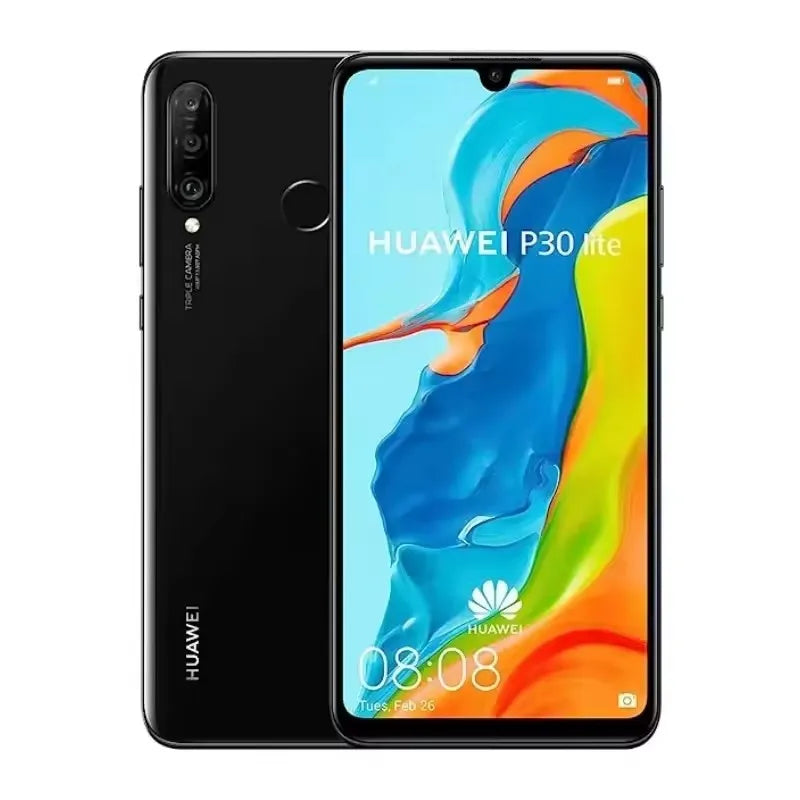 HUAWEI P30 Lite Smartphone Android 3340mAH 6GB RAM 128G ROM 6.15Inch 1080x2312HD 24+32MP Global Vision 4 5G Network Mobile Phone