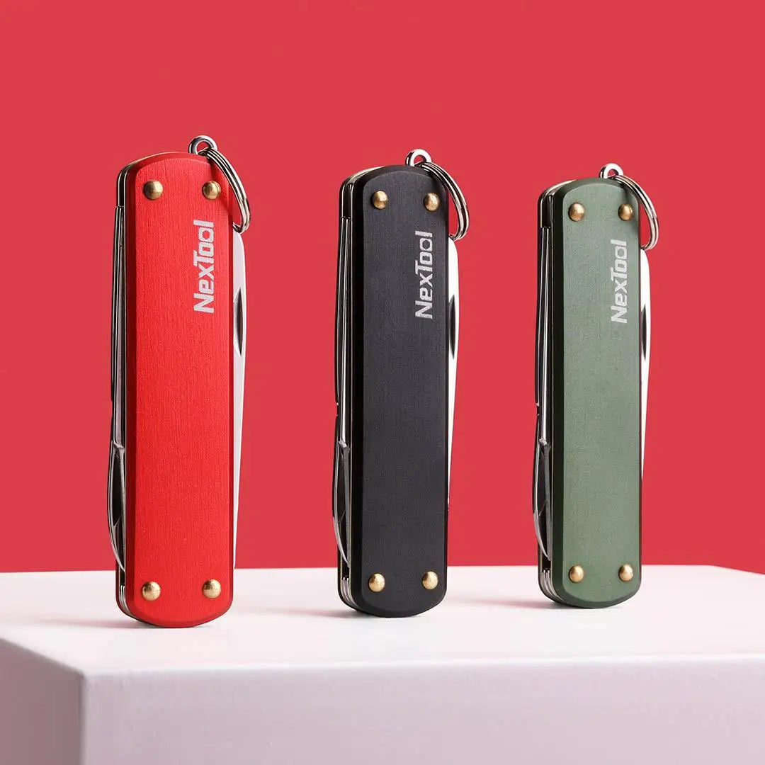 Youpin NexTool Multi Functional Knife, Small File, Slotted Screwdriver, Scissors 4in1 Mini High Quality Portable Tool Key Chain