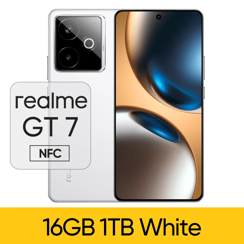 Origianl Official Rom Realme GT 7 Unlocked Simcard Region Network Dimensity 9400+ 6.8" 144Hz OLED 7200mAh 100W Ultracharge 50MP