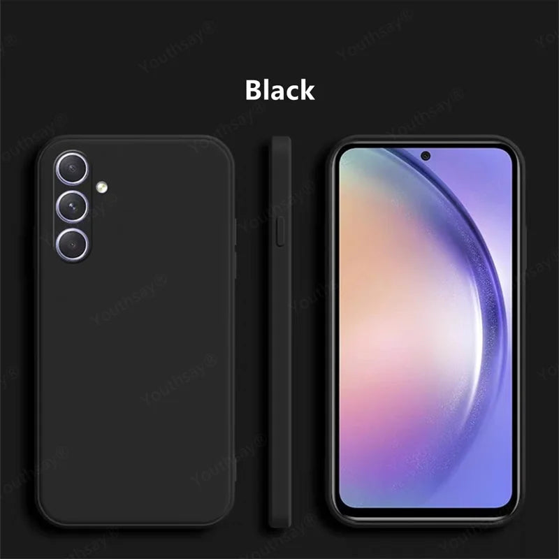 For Samsung Galaxy A36 Case Cover Samsung Galaxy A36 A06 A16 A15 A35 Funda Coque Soft Original Liquid Silicone Case Samsung A36