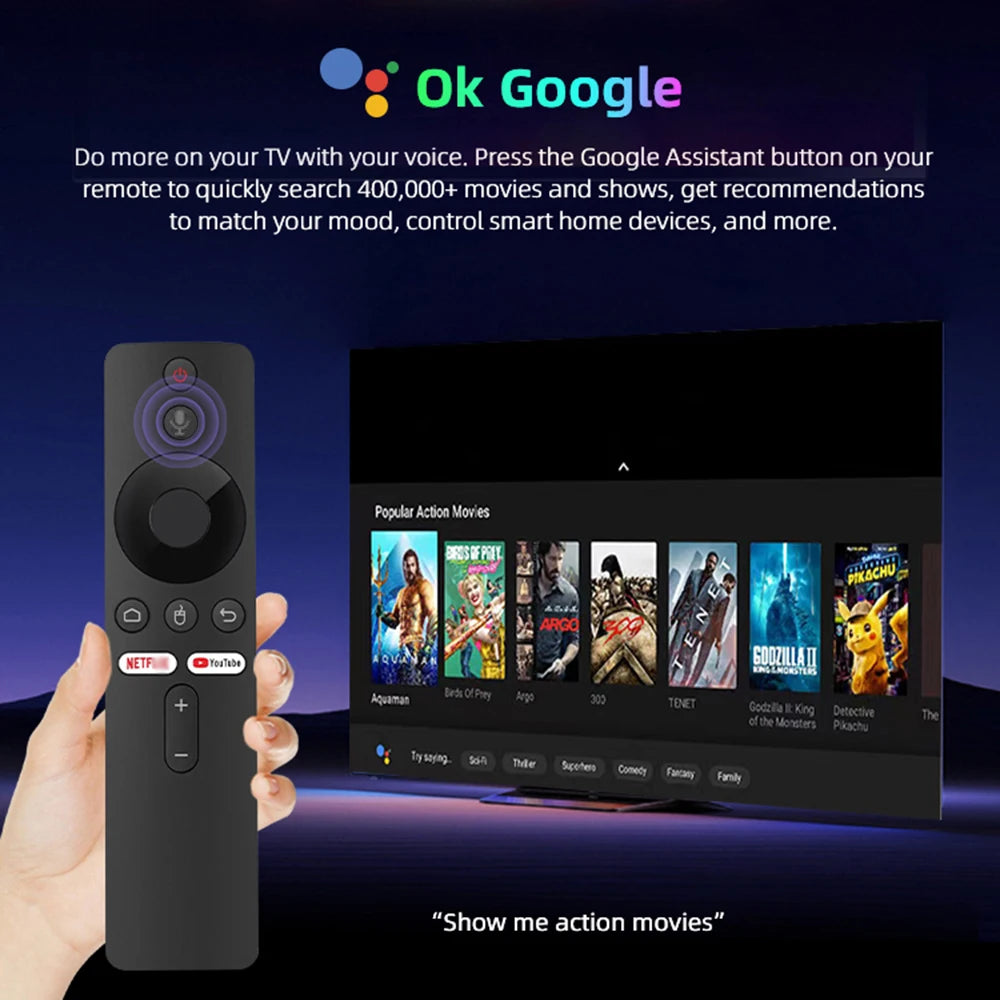 2024 Hot Smart 4K HDR TVBox Allwinner H313 2.4G/5G WIFI Bluetooth Google Voice Assistant 2G8G 100M Android 10.0 Media Player BOX