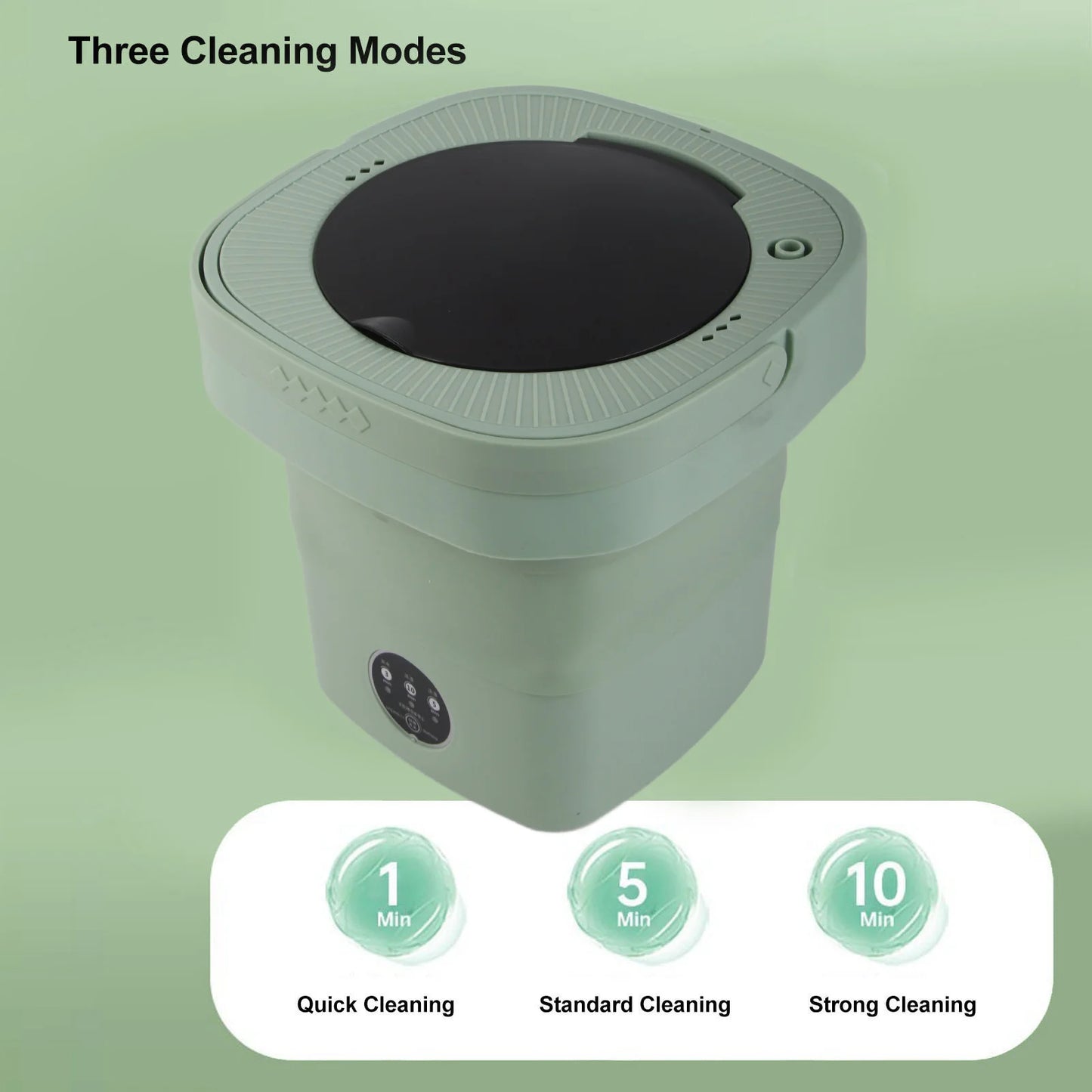 Foldable Washing Machine High Speed 6.5L Large Capacity Soft Semi Spin Drying