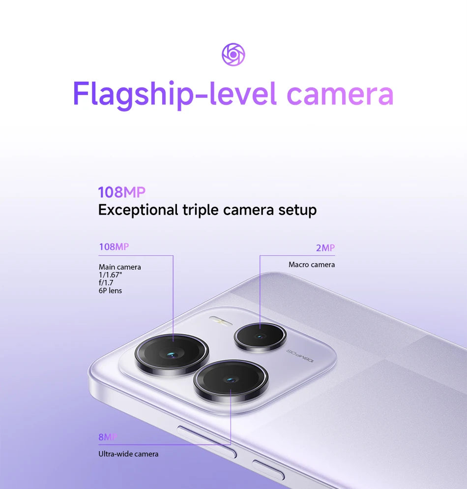 Redmi Note 14 5G Xiaomi Global Version MediaTek Dimensity 7025 Ultra 108MP Camera 45W Turbo Charging 5110mAh Battery Smartphone