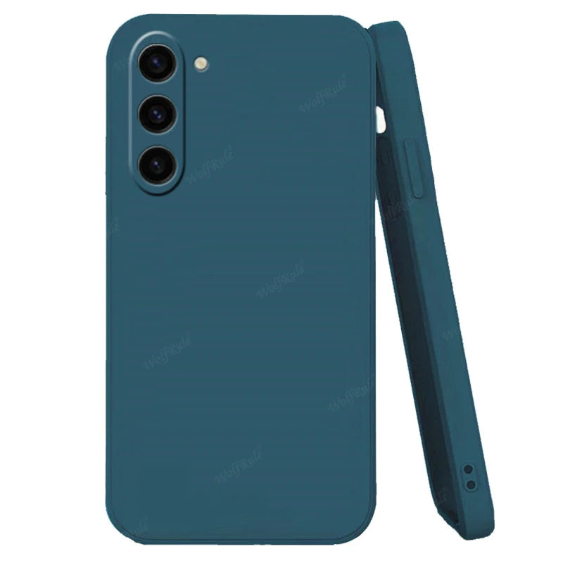 For Samsung S25 Case Cover Samsung Galaxy S25 Plus Capas Liquid Silicone Original TPU Shockproof Soft Fundas Samsung S25 Ultra