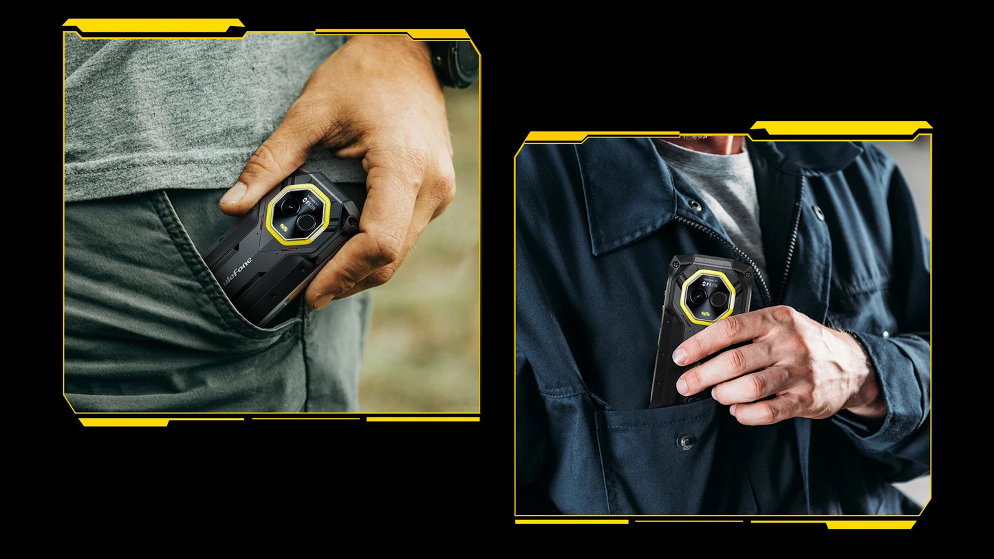 Ulefone Armor Mini 20T Pro 5G Rugged Thermal lmaging By FLIR® 16GB+256GB 4.7" Display LED Light Android 14 6200mAh 33W Global
