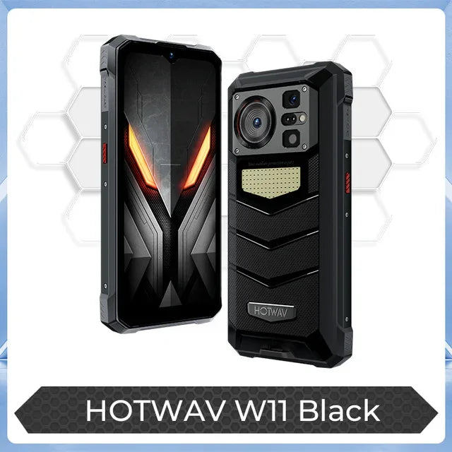 HOTWAV W11,12GB+256GB,Rugged,20800 мАч,280LM Flashlight,NFC,33W Fast Charging,24MP Night Camera,Global Version