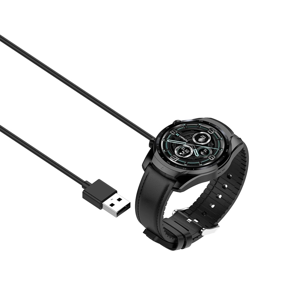 Top Quality Charger for Ticwatch Pro 5 3/ Ticwatch E3/ Ticwatch Pro X/ Ticwatch Pro 3 LTE/ Pro 3 Ultra USB Charging Cable 1m