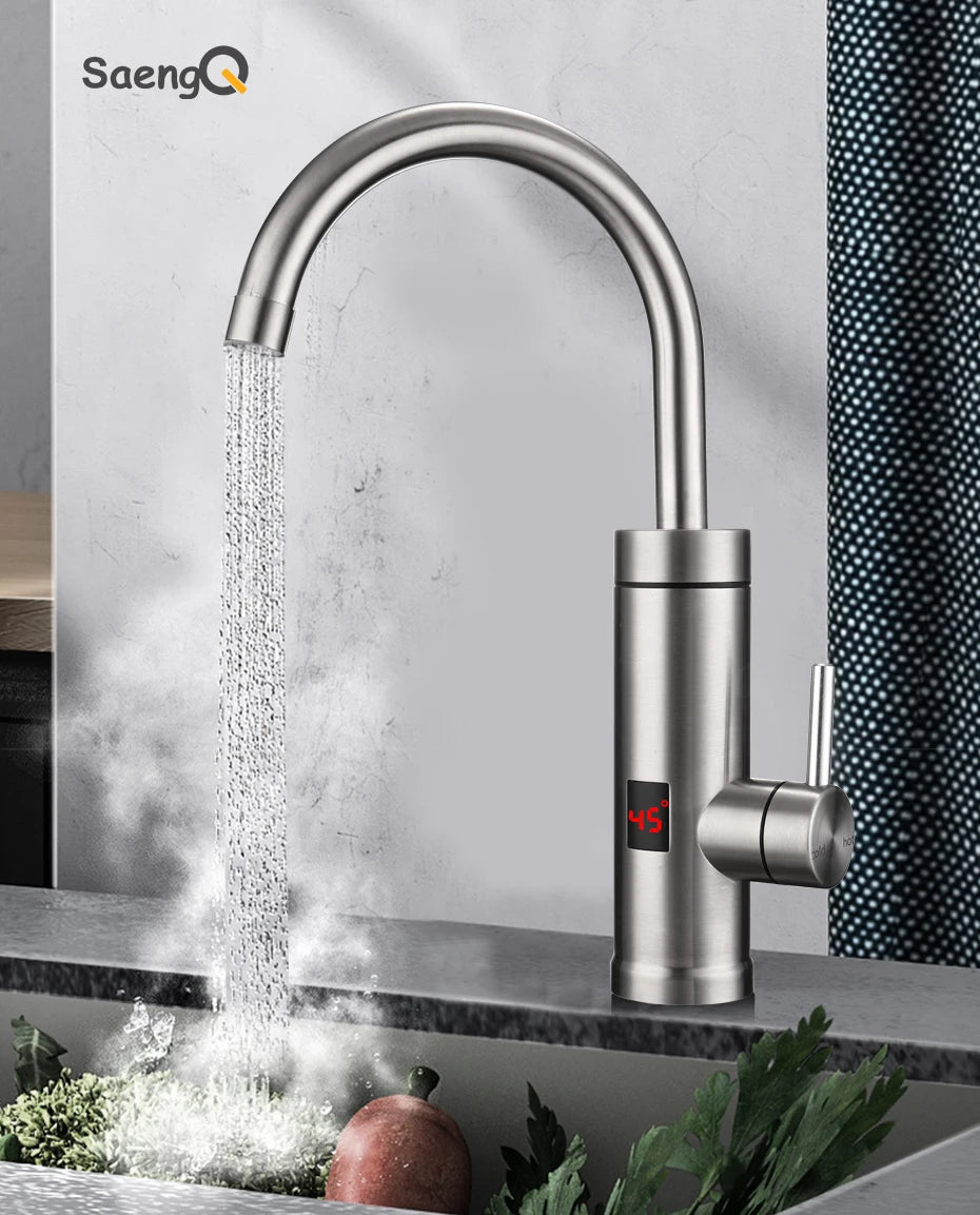 saengQ Electric Water Faucet Instant Water Heater Kitchen Hot Faucet Heater 220V Heating Faucet Instantaneous Heaters