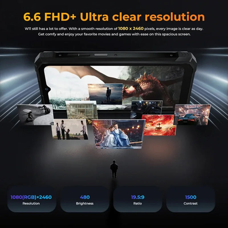 HOTWAV W11,12GB+256GB,Rugged,20800 мАч,280LM Flashlight,NFC,33W Fast Charging,24MP Night Camera,Global Version