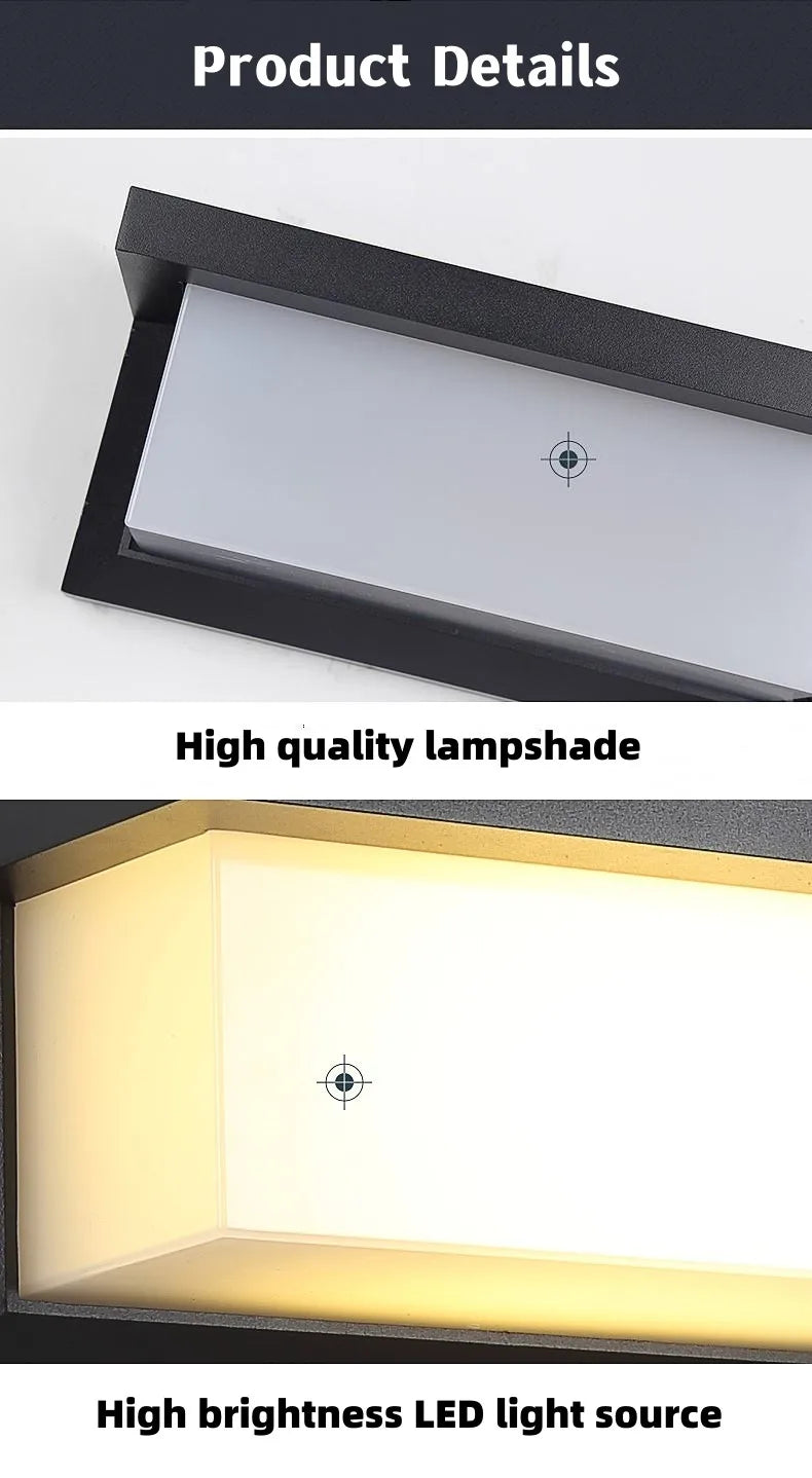 Extra Large LED outdoor lights waterproof IP65 Motion Sensor light led outdoor wall light outdoor lighting outdoor wall lamp