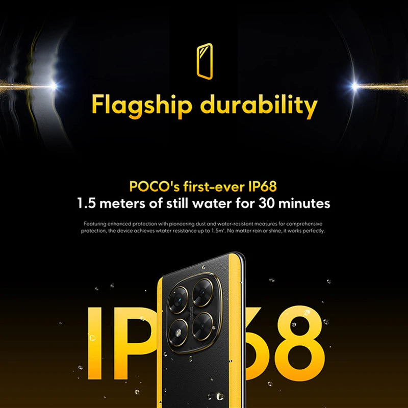 Global Version POCO X7 Smartphone 6.67" CrystalRes 1.5K FloW AMOLED Curved Display 50MP Main Camera 45W Turbo Charging NFC