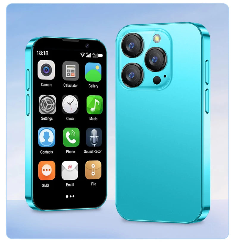 NEW SERVO 16SE Mini 3G Cute Smart Phone Android System 2 SIM Cards 3.0 inch Display Facial Unlock 2GB 16GB Small Card Smartphone
