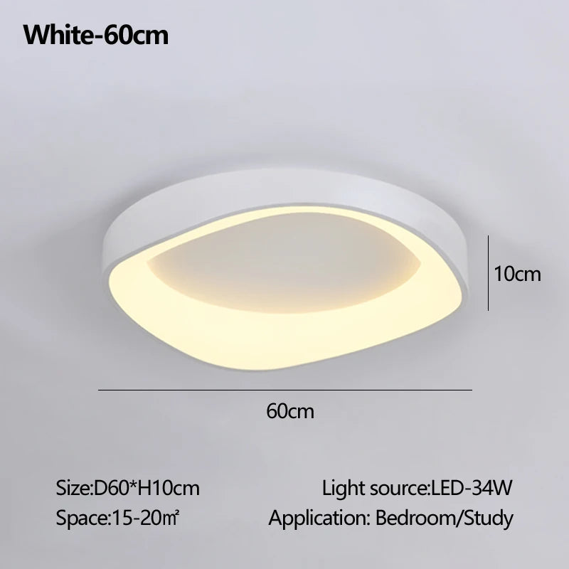 Nordic Wood Ceiling Light Round Log Walnut Remote Home Fixture LED For Study Living Room Hallway Bedroom Decoration Illumination