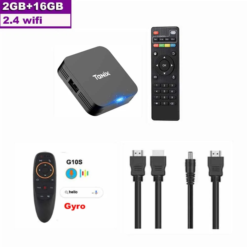 Tanix TX1 Android 10 TV Box 2.4G WIFI 4K 16GB 8GB Global Media Player