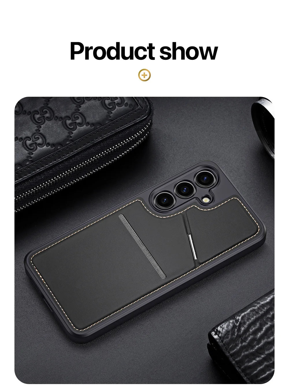 DUX DUCIS Magnetic Case For Samsung S24 Ultra, Samsung S24 Plus, Samsung S24, Case Phone Stand Wallet 3in1