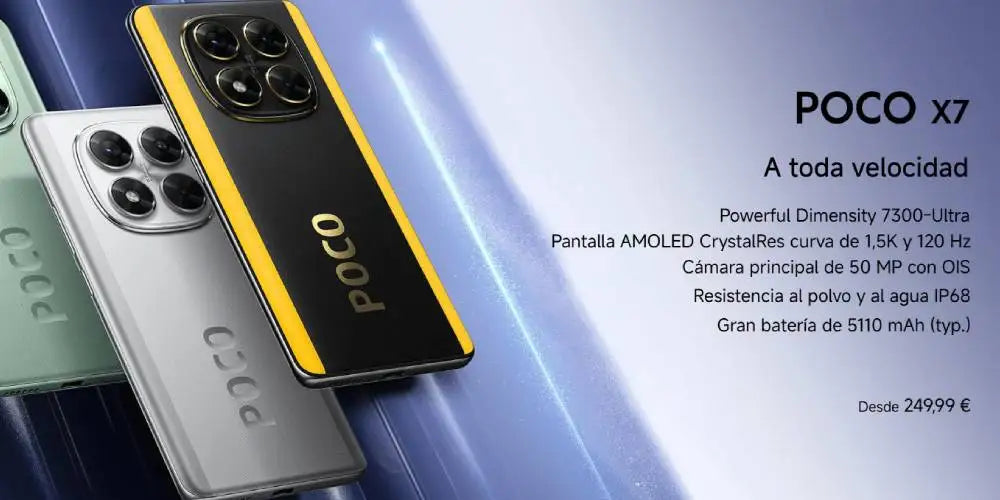 POCO X7 5G 8GB/256GB 12GB/512GB NFC Global Version Cellphone with EU Charger