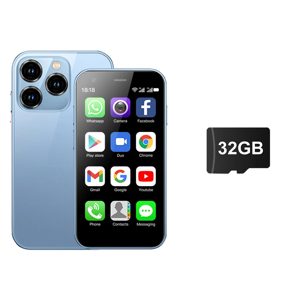 SERVO 15SE Small Smartphone 2 SIM WCDMA Android 8.1 RAM 2GB ROM 16GB GPS WIFI 3.0" Screen Mini Portable Mobile Phone Cheap Price