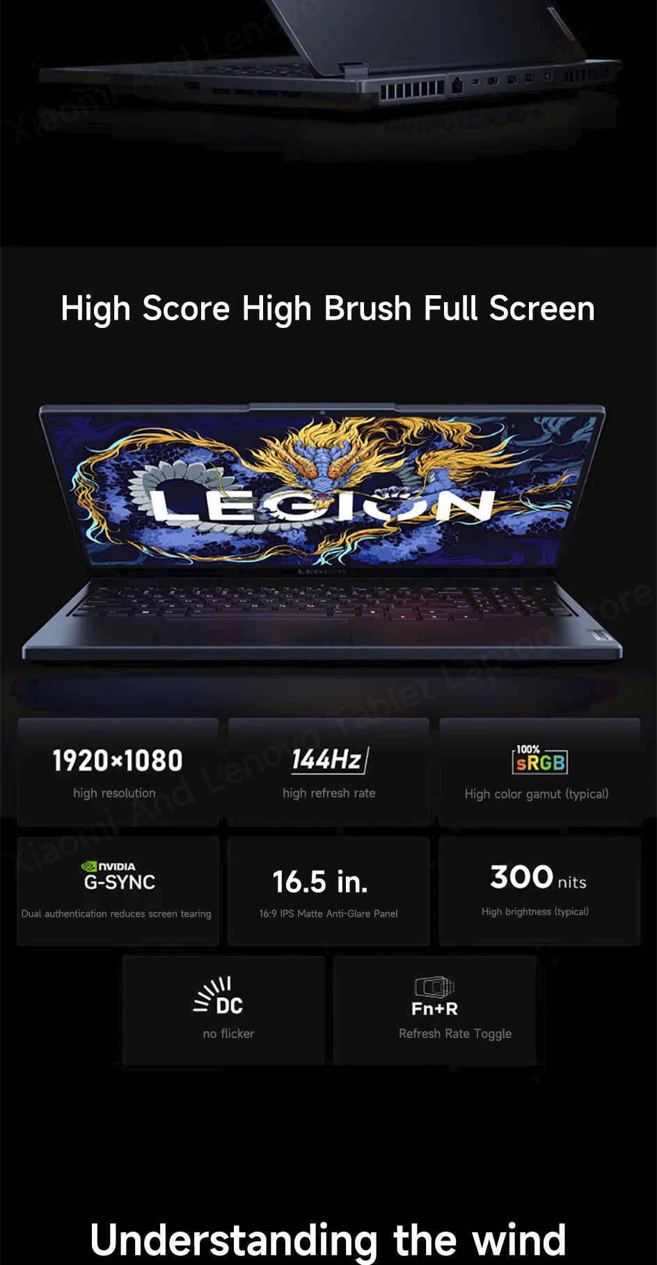 Lenovo laptop Legion Y7000 15.6"144Hz Gaming laptop Intel Core i7-13650HX 24/32GB DDR5 RAM 512GB/1TB/2TB SSD RTX4060 Notebook PC