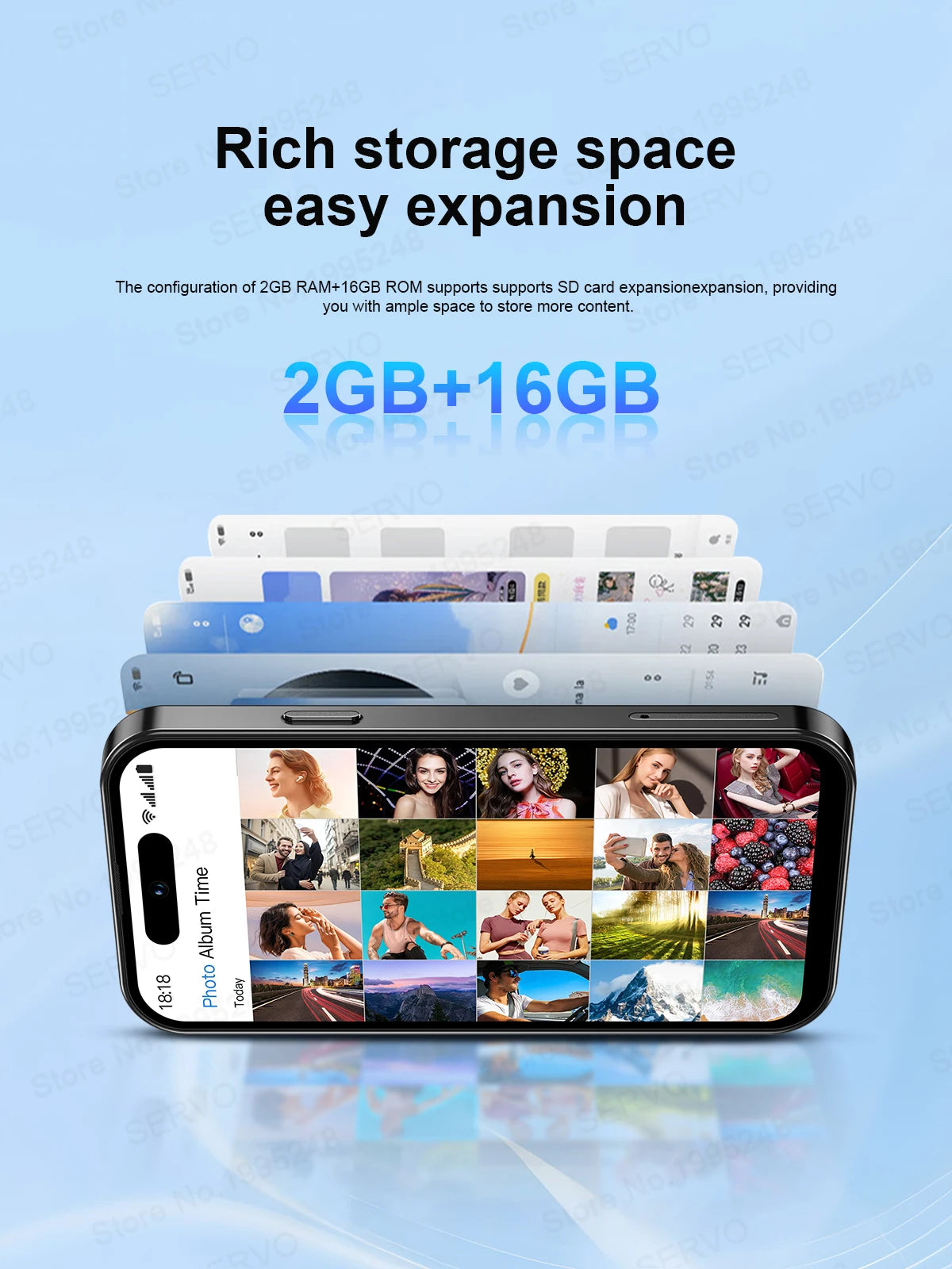 SERVO S16 Mini 4.0" Display Smartphone Android 10.0 3G WCDMA Dual SIM Standby 2GB+16GB Play Store WiFi Cute Cellphone Free Gifts