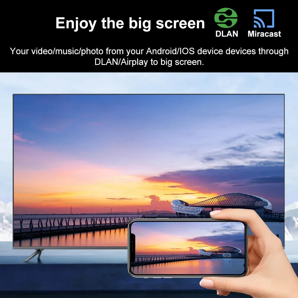 Global Version 2024 Android 10 Smart TV Box Home Theater TV Set-top Box 4K HDR10 2.4G WIFI YouTube Streaming Media Player