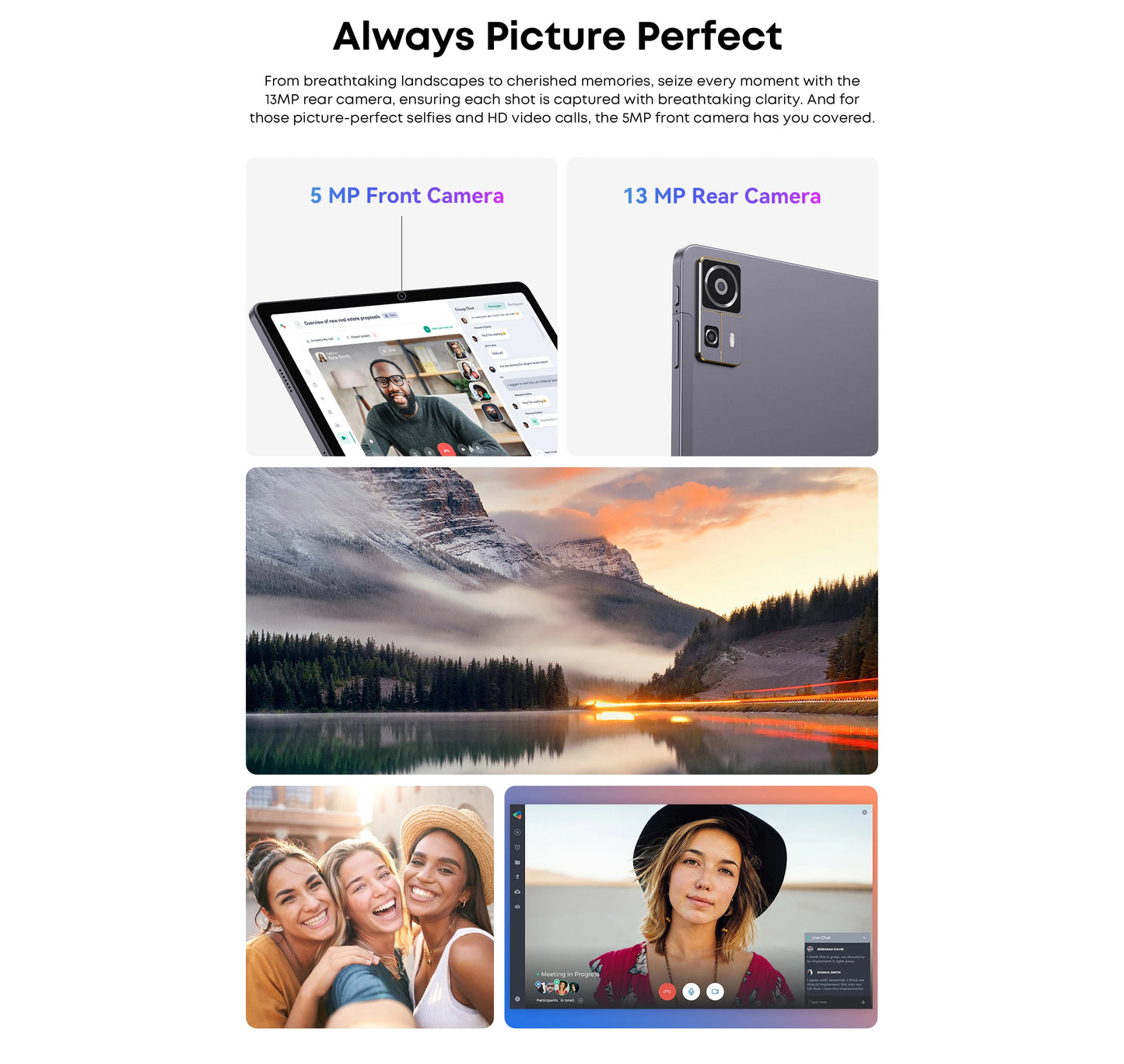 CHUWI AuPad 10.95-inch Tablet FHD Screen 8GB DDR4 128GB ROM 4G LTE GPS Android 14 Snapdragon 685 Octa-Core Widevine L1 Tablet PC