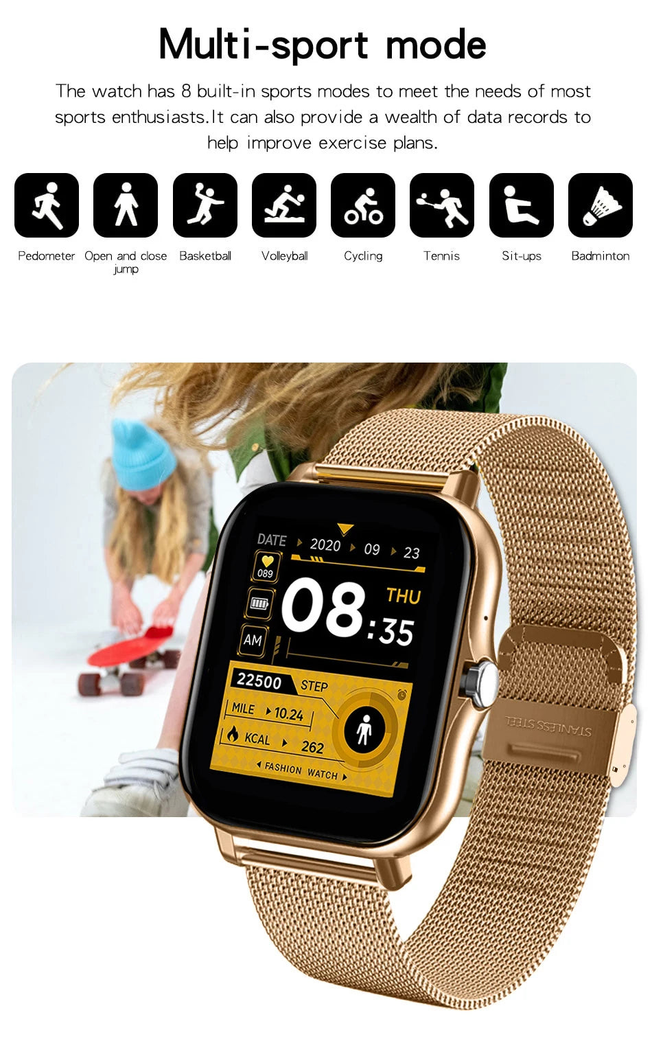 2025 Smartwatch Android Phone 1.44''Inch HD Screen Bluetooth Call Blood Oxygen/Pressure Monitoring Smart Watch Women Men Gift