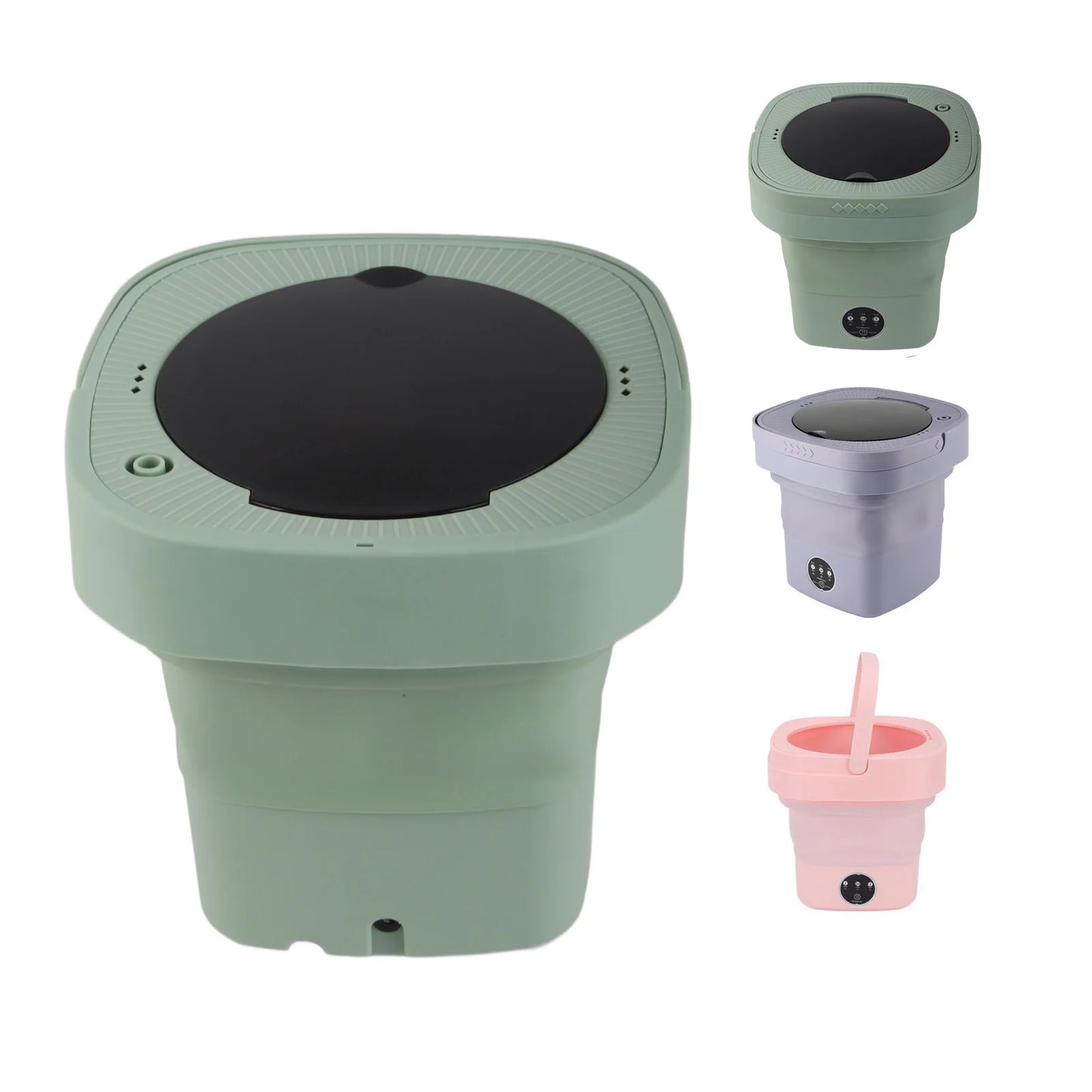 Foldable Washing Machine High Speed 6.5L Large Capacity Soft Semi Spin Drying