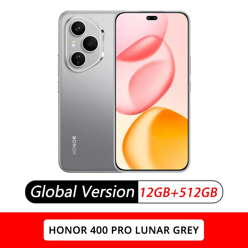 HONOR 400 Pro Global Version 5G Smartphone Snapdragon 8 Gen 3 6.7'' 120Hz AMOLED Display Support HONOR 100W SuperCharge ESIM