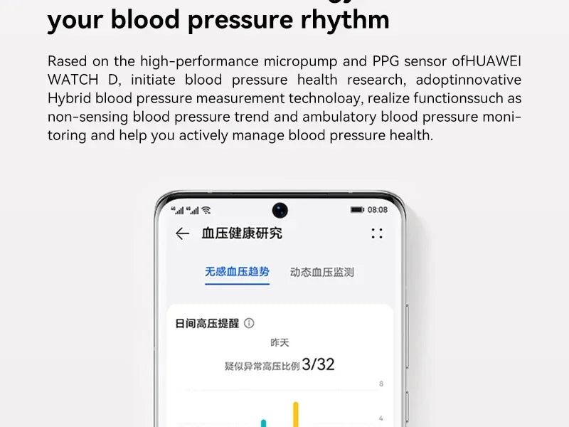 Authentic Huawei WATCH D Huawei wrist ECG blood pressure recorder smart watch blood pressure measurement ECG..