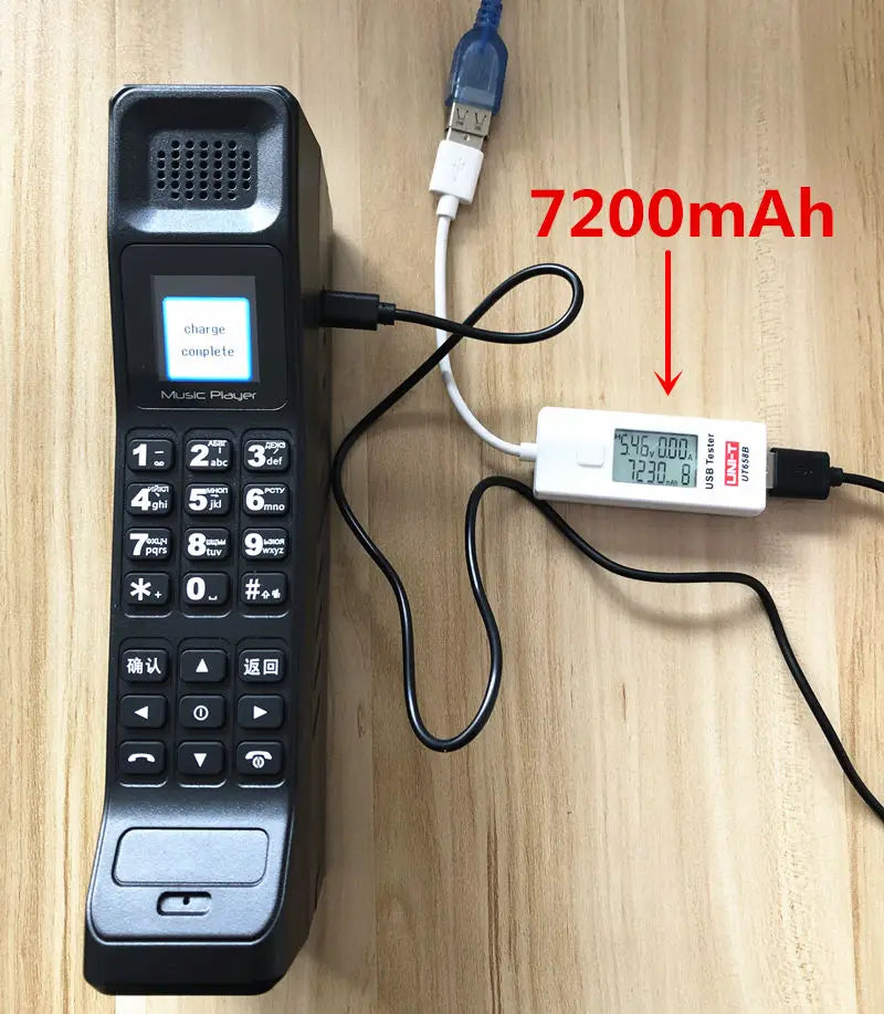 2024 NEW 7200mAh Powerbank Bluetooth Dialer Mobile Phone Push-button Dual SIM Telephone music player FM radio Without Camera