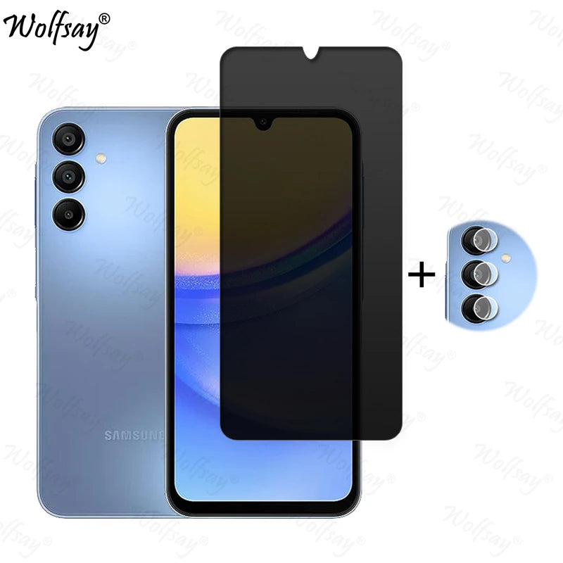 Privacy Screen Protector For Samsung Galaxy A16 5G Anti-Spy Tempered Glass Samsung A16 5G Camera Glass For Samsung A16 5G Glass