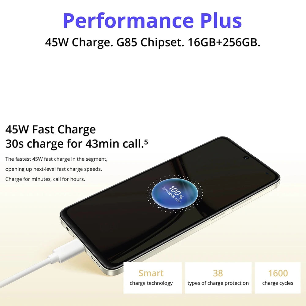realme C65 Smartphone 50MP AI Camera 45W SUPERVOOC Charge 6.67'' Large Display 5000mAh Battery Helio G85 NFC