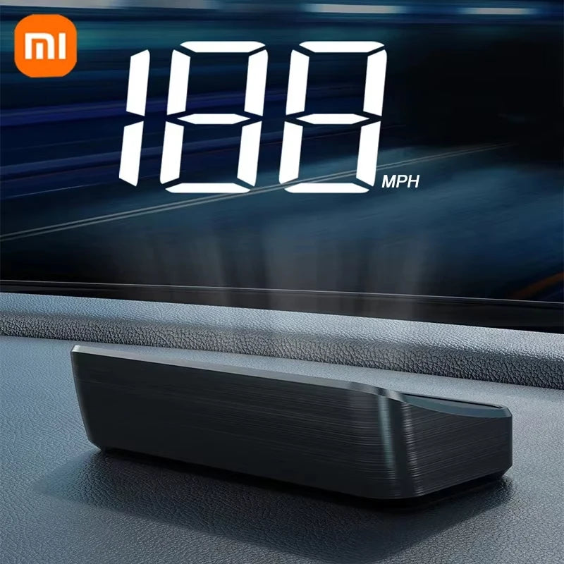 Xiaomi New Car Speedometer HUD Head Up Display Digital Speed Mete GPS Compass Multifunctional Automatic Car Windshield Projector