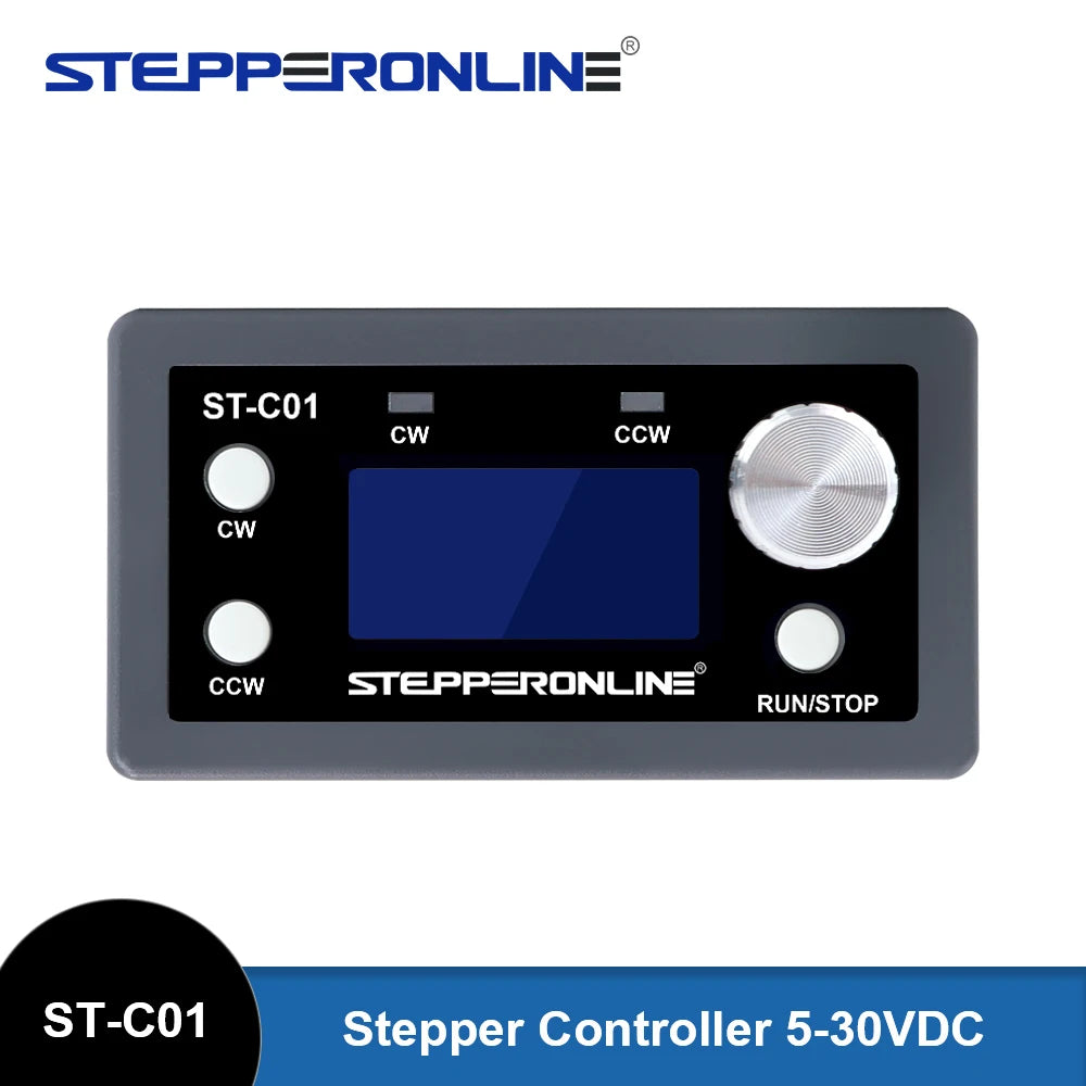 STEPPERONLINE Stepper Motor Driver Controller 5-30VDC Forward Reverse Pulse Mode for Single Axis Nema 17 23 Motor