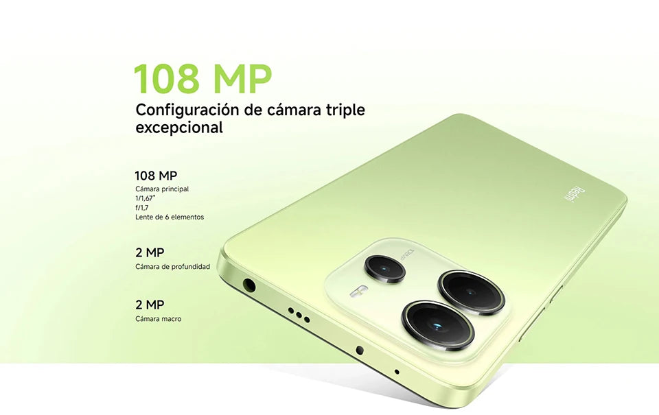Xiaomi Redmi Note 14 4G NFC helium G99-Ultra 6,67 ''AMOLED screen 120 Hz 108 MP IA camera 5500 mAh battery,Charger Not Included