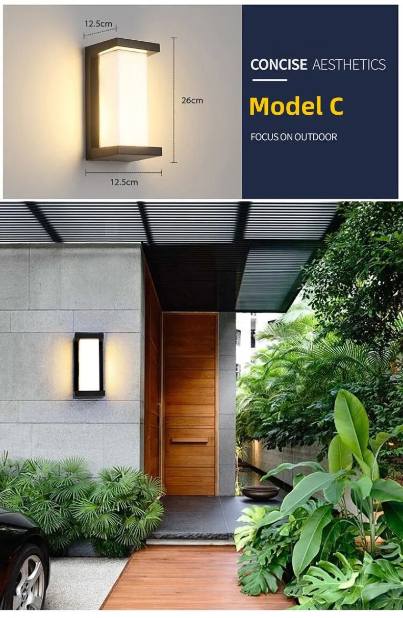 Extra Large LED outdoor lights waterproof IP65 Motion Sensor light led outdoor wall light outdoor lighting outdoor wall lamp