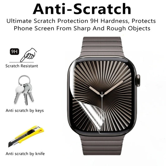 1-5PCS Curved Screen Protector For Apple Watch Series 10 46MM 42MM S9 S8 Waterproof Soft Film For iWatch Ultra 2/1 Hydrogel Film